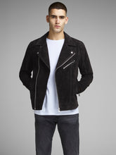 Load image into Gallery viewer, Suede Biker Leather Jacket