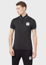 Load image into Gallery viewer, Jersey Polo Shirt With Stitched Logo Patch