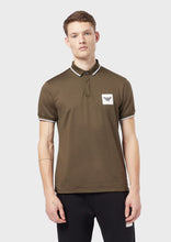 Load image into Gallery viewer, Jersey Polo Shirt With Stitched Logo Patch