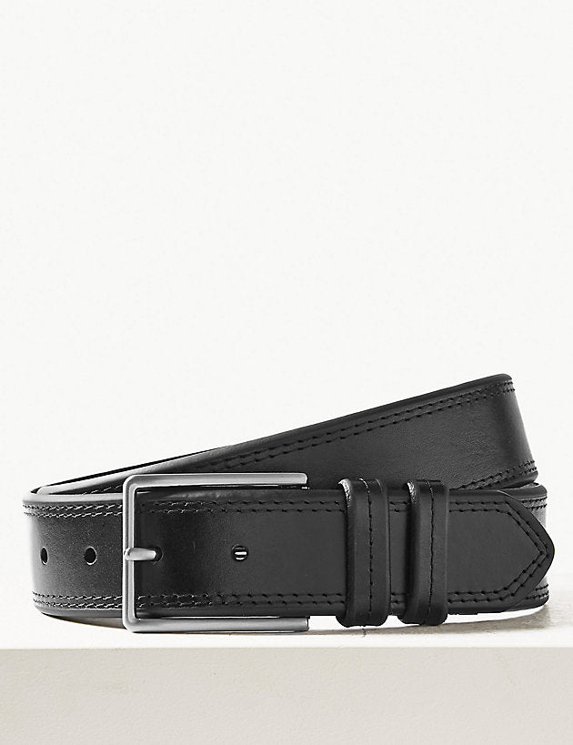 Leather Stitch Detail Casual Belt