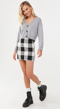 Load image into Gallery viewer, Tweed Buffalo Blue Mini Skirt