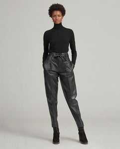 Lambskin Paperbag Pant