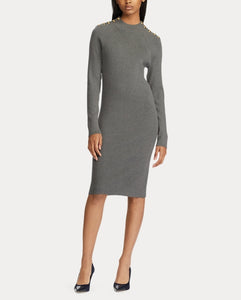 Cotton-Blend Sweater Dress