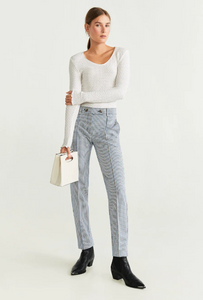 Straight Cotton Trousers