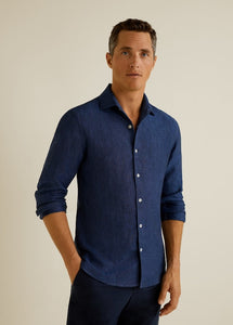 Slim-Fit Linen Shirt