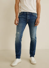 Load image into Gallery viewer, Slim Fit Dark Vintage Wash Tim Jeans