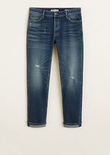 Load image into Gallery viewer, Slim Fit Dark Vintage Wash Tim Jeans