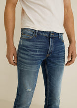 Load image into Gallery viewer, Slim Fit Dark Vintage Wash Tim Jeans