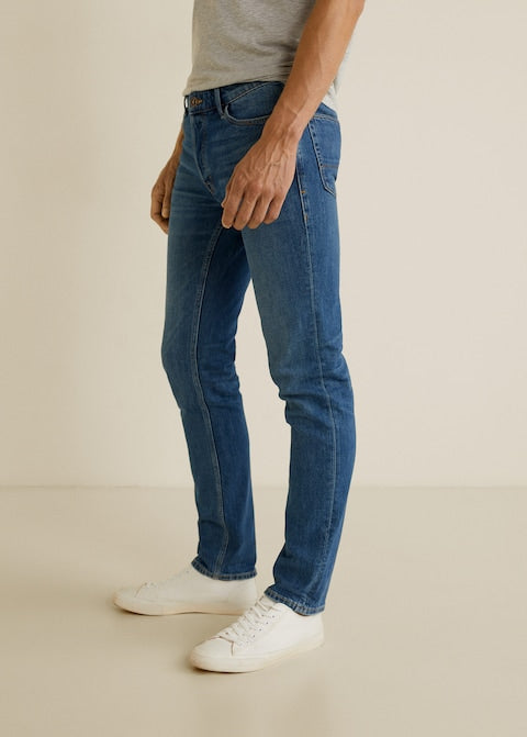 Slim Fit Medium Wash Tim Jeans