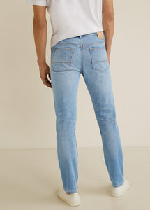 Slim Fit Light Wash Tim Jeans