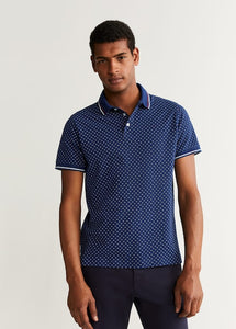 Printed Cotton Polo T-Shirt