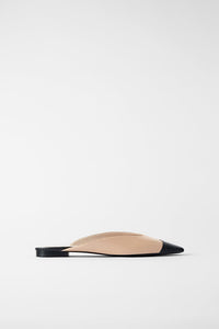 Flat Leather Mules