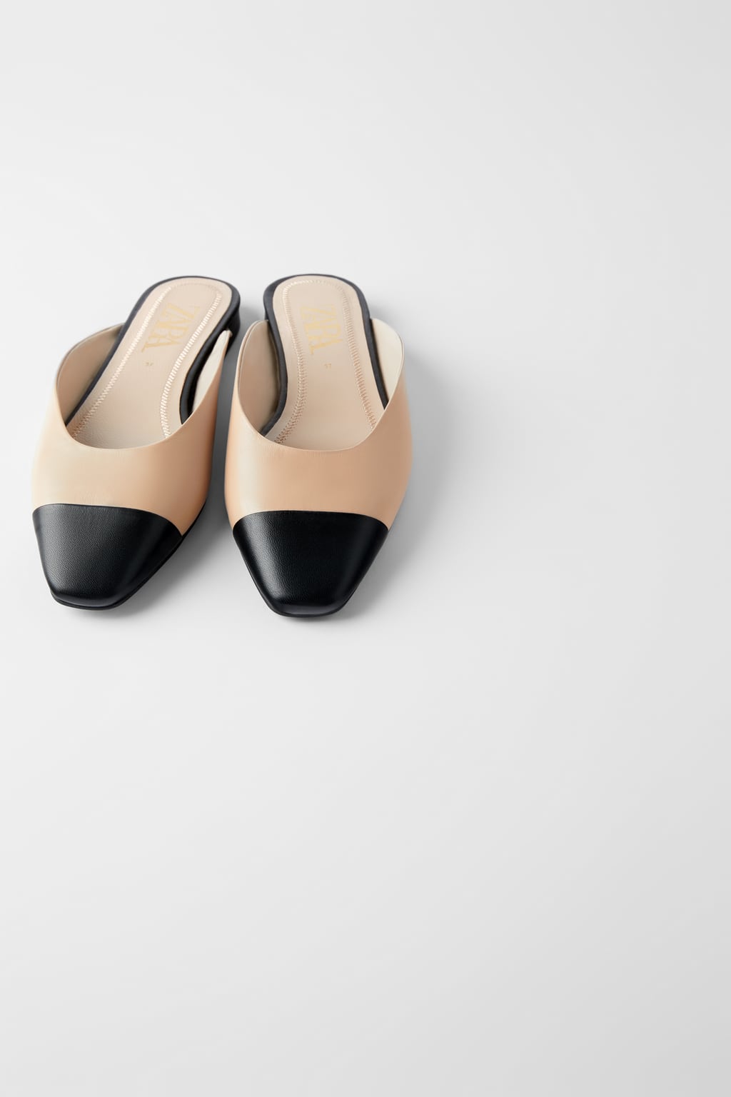 Flat Leather Mules