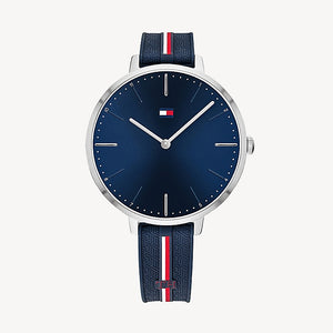 Sport Watch with Navy Silicone Strap